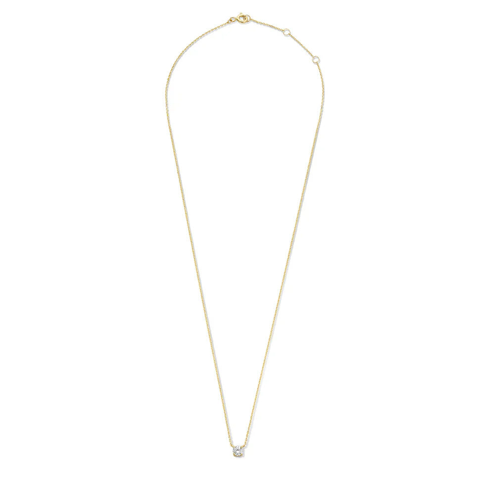 Cléa Moissanite Stone Necklace | Gold