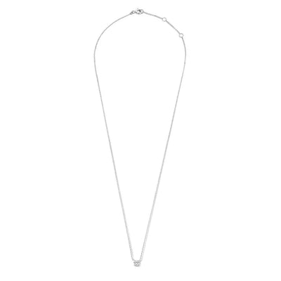 Cléa Stone Necklace | White Gold
