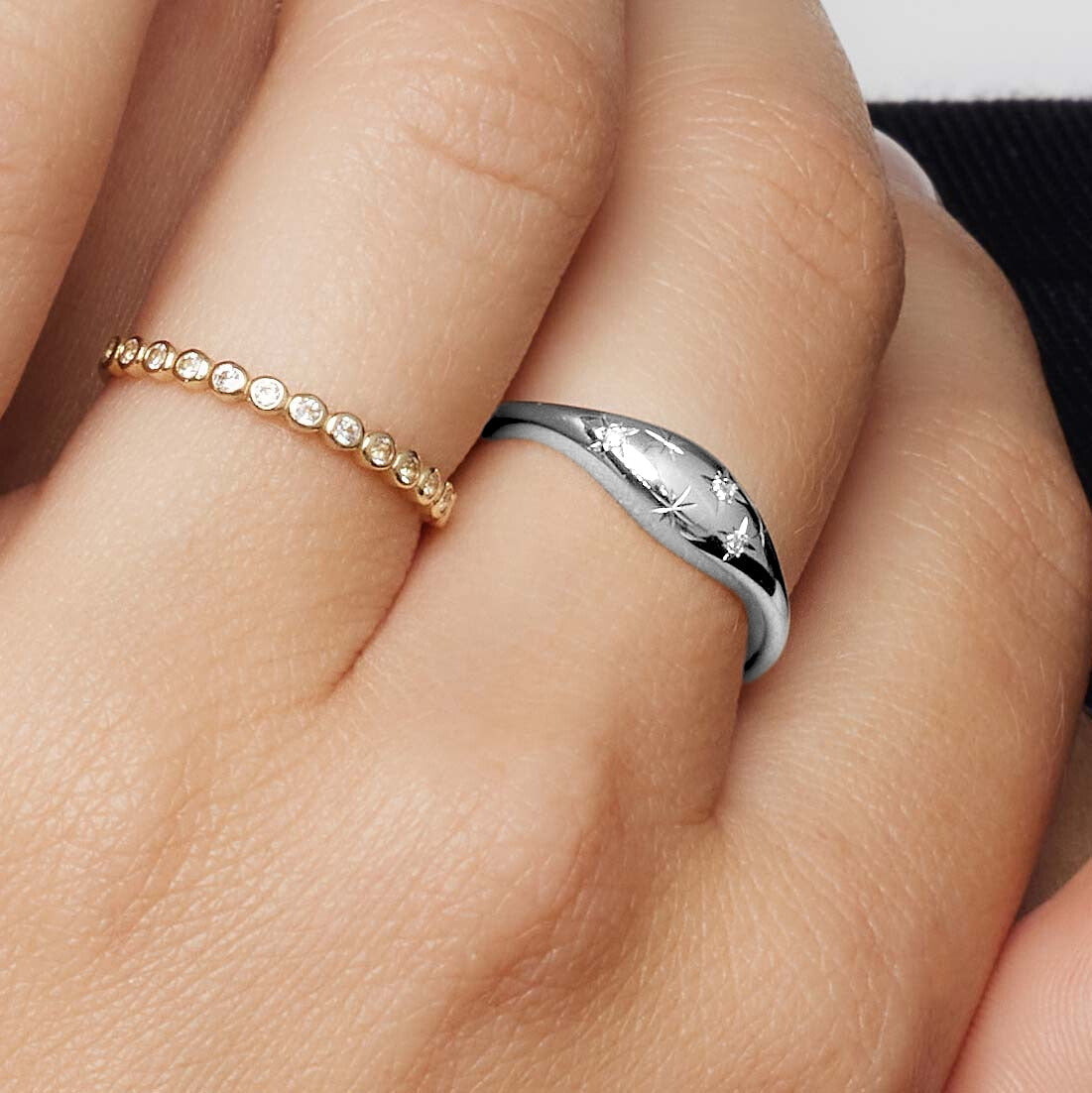Dome Ring | White Gold