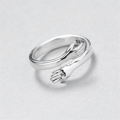Adjustable Silver Cuddle Ring