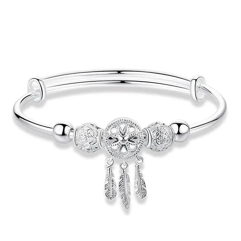925 Silver Adjustable Dreamcatcher Bracelet