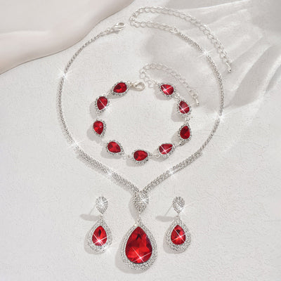 Thalira Bloodwynne Jewelry Set | White Gold
