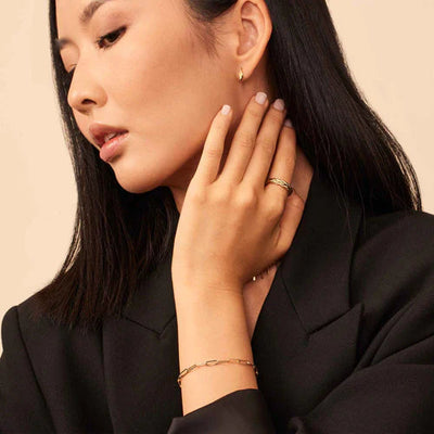 Venice Link Bracelet | White Gold