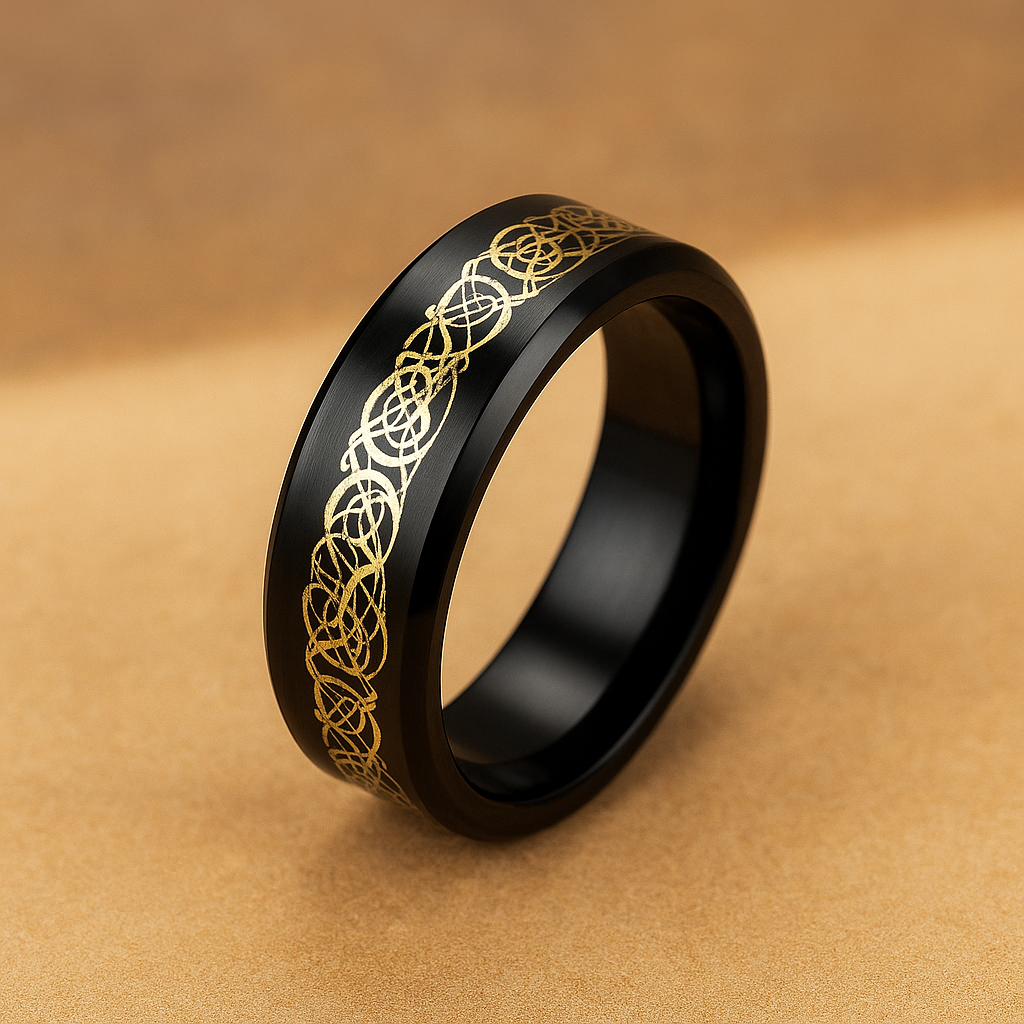 Golden Infinity Ring Vintage